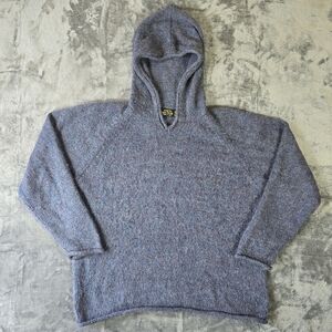 Vintage American South Side Alpaca Wool Hoodie Woman's Size Large Peru